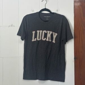 Lucky Brand‎ Men's Gray Logo T-Shirt Size Small
